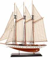 Model miniatuur model zeiljacht boot rochelle 56 cm